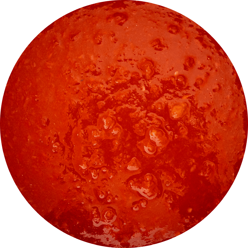 Finely chopped tomato pulp